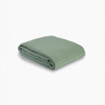 Plain Coverlet Waffle (180x240) Single - Light Olive