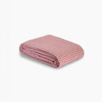 Plain Honeycomb Coverlet (180x240) Single - Light Kashmir × Rose