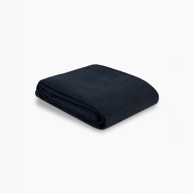 كوفرتة هانيكوم سادة (240 × 260) دبل - كحلي