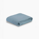 Plain Coverlet Waffle (180x240) Single - Light Blue