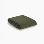 Plain Coverlet Waffle (180x240) Single - Olive