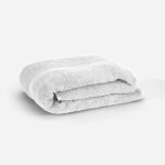 Plain Bath Towel 100% Cotton (90x150) - White