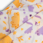 Bunnies Kids Fitted Bedsheet (200x120) Single 3 pieces - Lavendar