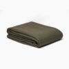 Plain Honeycomb Coverlet (240x260) Double - Olive