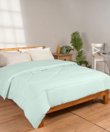 Fiber Duvet (240x220) Double - Mint Green