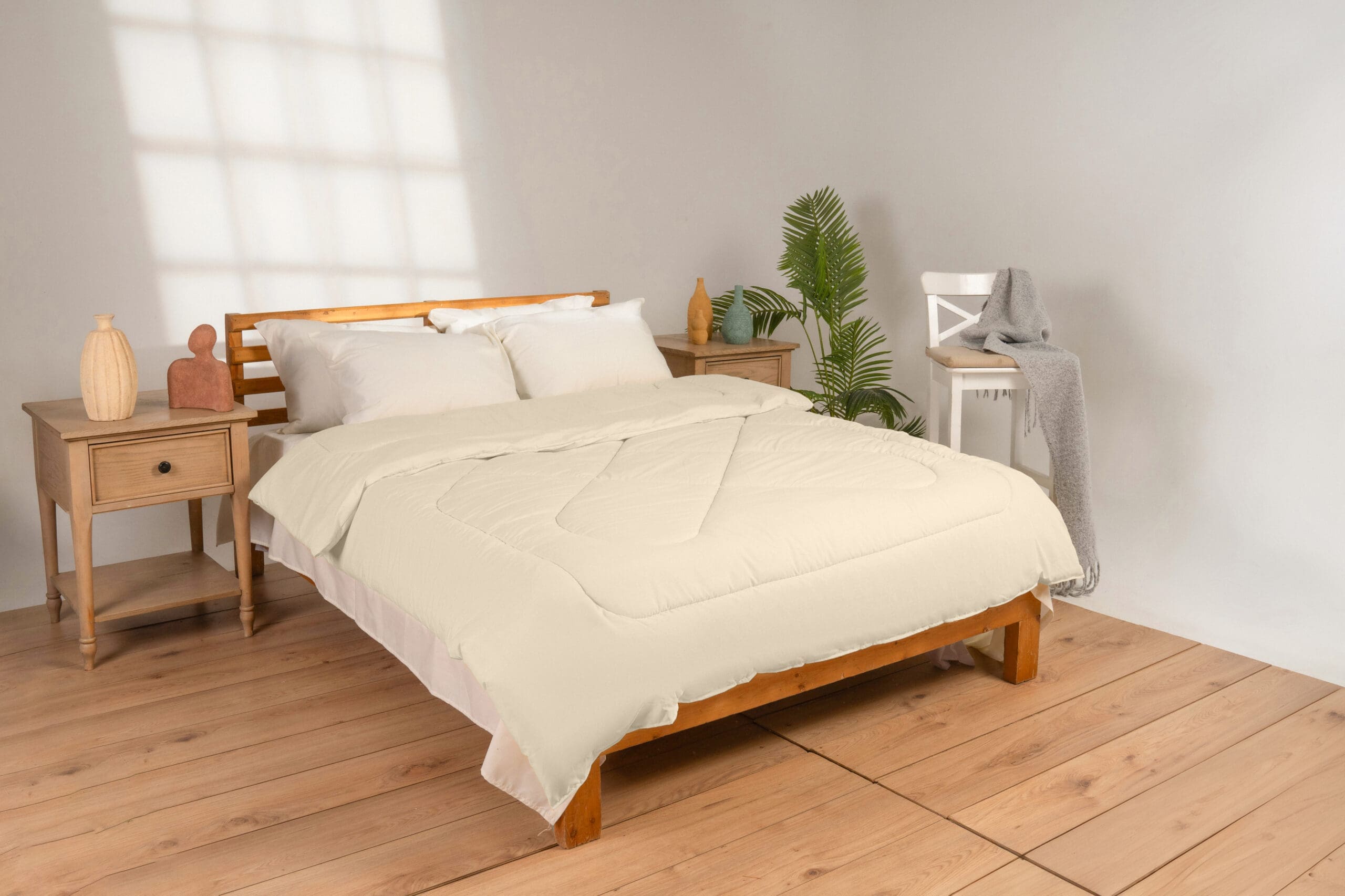 Fiber Duvet (180x230) Single - Cream