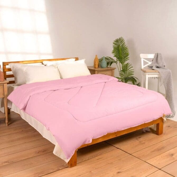 Fiber Duvet (180x230) Single - Dark Rose