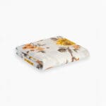Printed Bedsheet Set Flat ( 240X260 ) Double 5 pieces - Orange