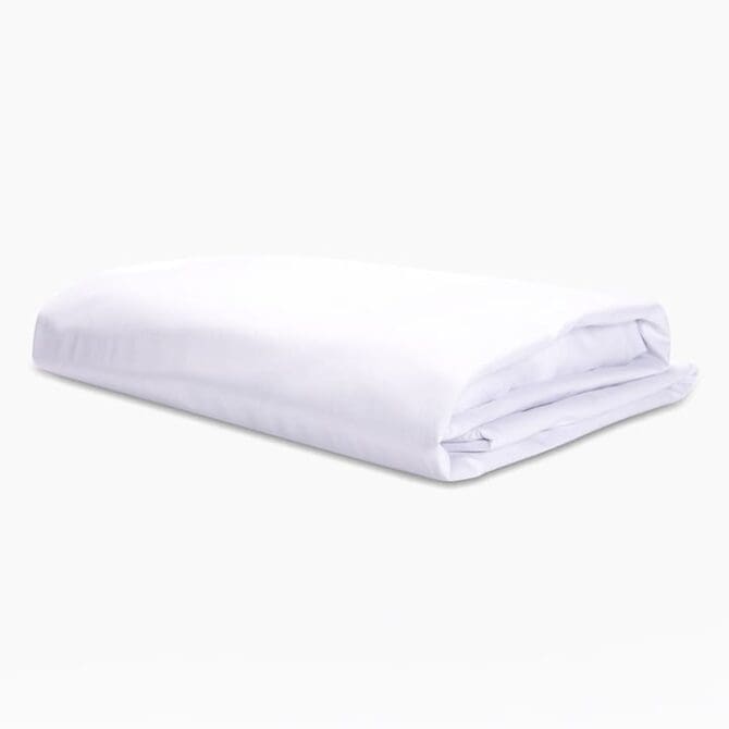 ملاية سادة مسطحة (260x275) كينج - أبيض