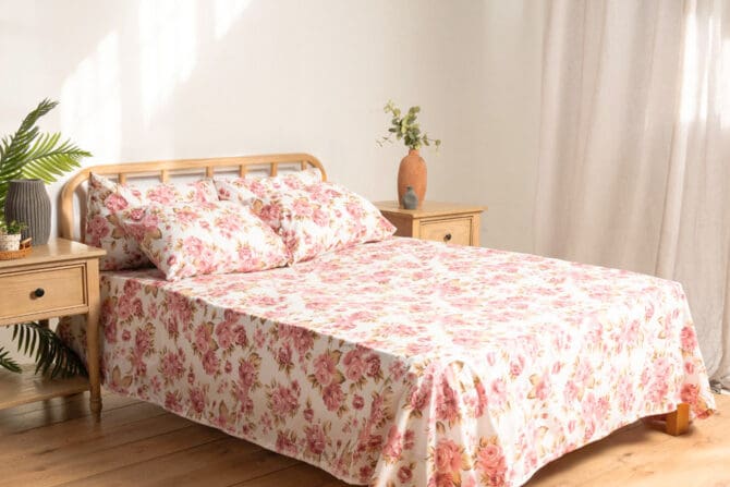 Printed Bedsheet Set Flat ( 180x240 ) Single 3 pieces