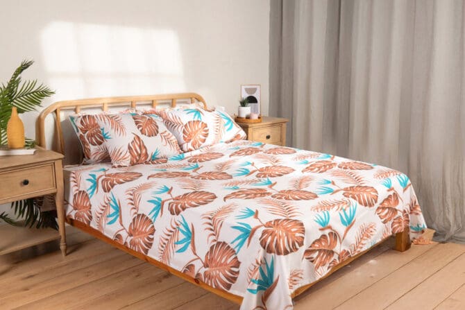 Printed Bedsheet Set Flat ( 240X260 ) Double 5 pieces
