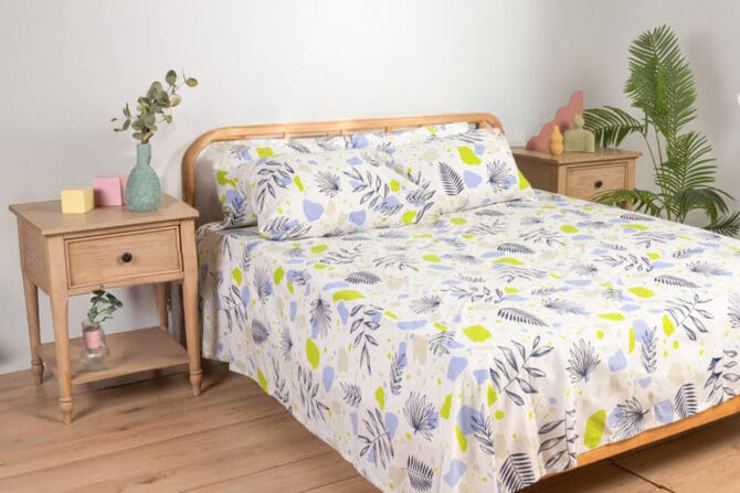 Printed Bedsheet Set Flat ( 180x240 ) Single 3 pieces