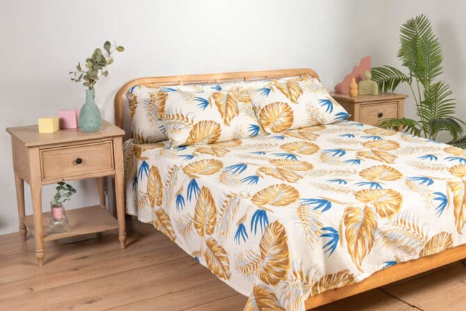 Printed Bedsheet Set Flat ( 180x240 ) Single 3 pieces