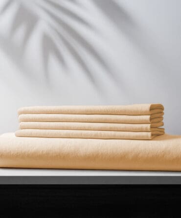 Plain Flat Bedsheet Set (240x260) Double 5 pieces