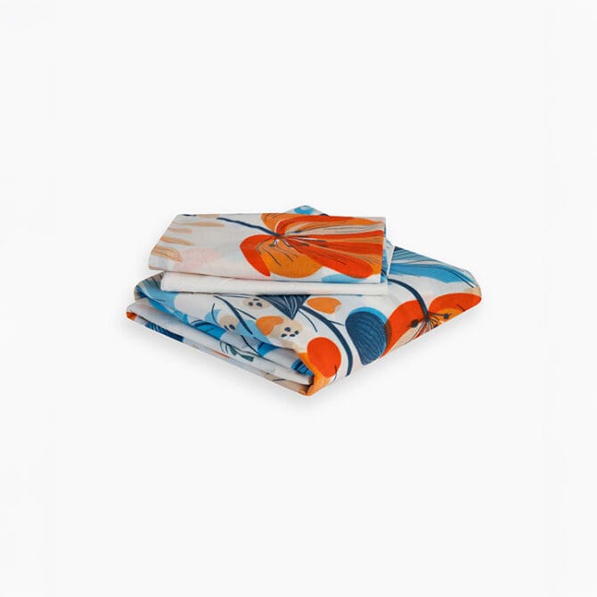 Printed Bedsheet Set Flat (180x240 ) Single 3 pieces