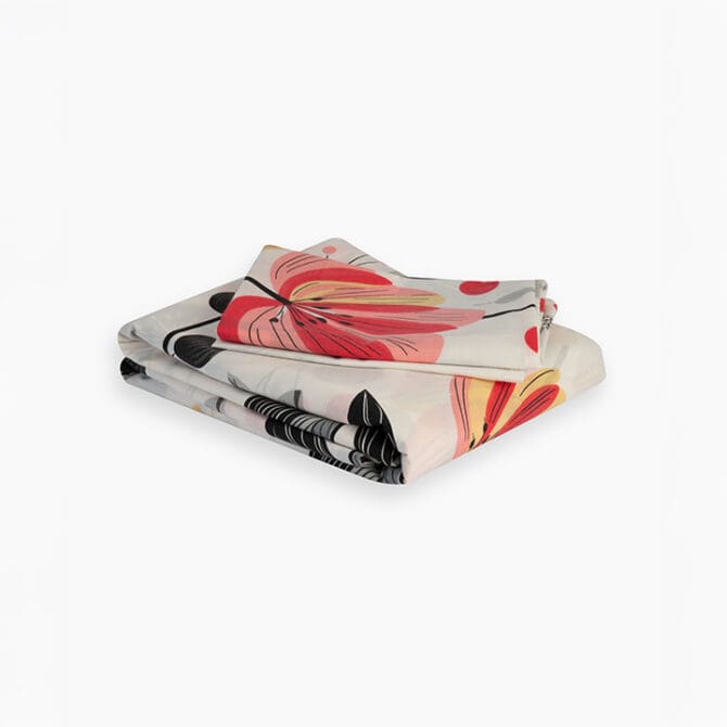 Printed Bedsheet Set Flat ( 240X260 ) Double 5 pieces