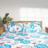 Printed Bedsheet Set Flat ( 180x240 ) Single 3 pieces - Blue