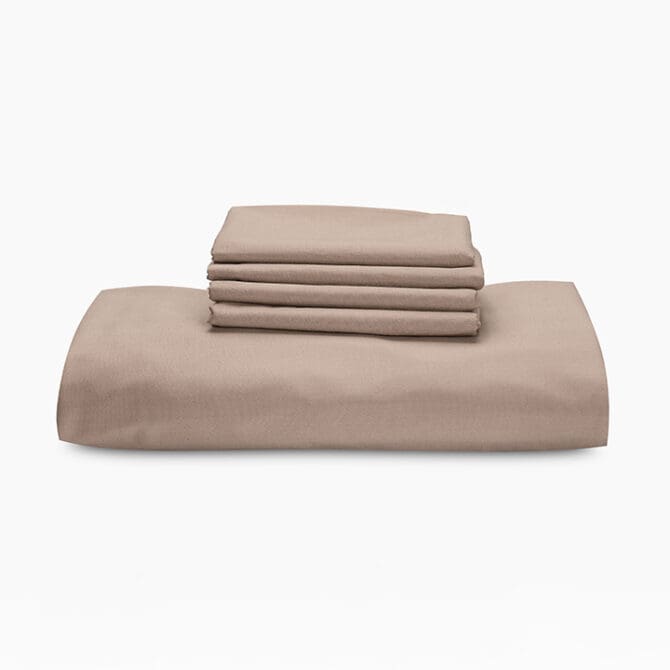 Plain Fitted Bedsheet Set (160x200) Double 5 pieces - Image 4