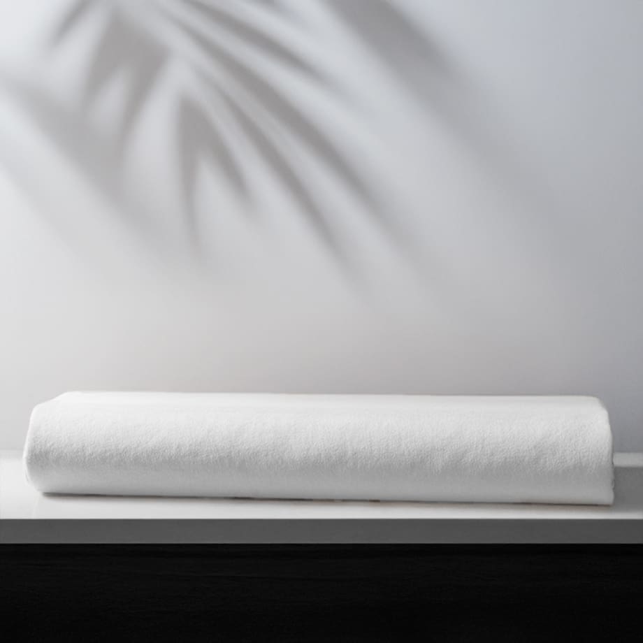 Plain Flat Bedsheet ( 240x260 ) Double - White