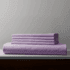 Plain Flat Bedsheet Set (240x260) Double 5 pieces - Purple
