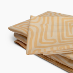 Printed Bedsheet Set Flat ( 180x240 ) Single 3 pieces - Beige