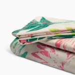 Printed Bedsheet Set Flat ( 240X260 ) Double 5 pieces - Beige