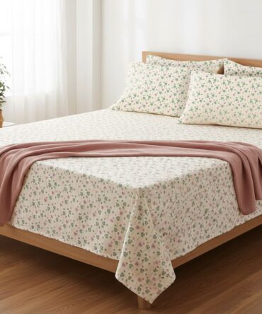 Printed Bedsheet Set Flat ( 240X260 ) Double 5 pieces