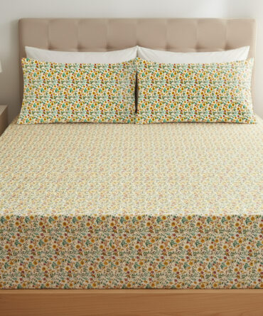 Printed Bedsheet Set Flat ( 180x240 ) Single 3 pieces