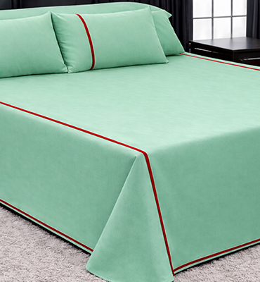 100% Cotton Flat Bedsheet Set (230×260) Double – 5 Pcs