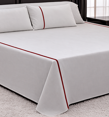 طقم ملاية 100% قطن مسطحة (240×260) دبل 5 قطع