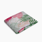 Printed Duvet Cover with Buttons - Single - Cashmere x Olive Green