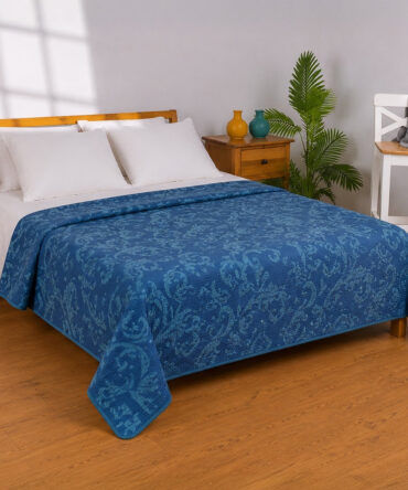 Printed Honeycomb Coverlet 100% Cotton (240 × 260 cm)